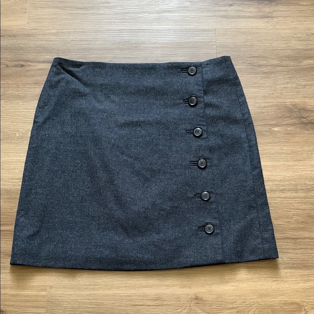 Banana Republic Gray Asymmetrical Pencil Skirt Mini